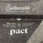 Pact  Size XS Women's Solid Charcoal Gray Long Sleeve Tee Layering Fall Basic Photo 2