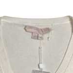 Gal Meets Glam Ivory and Pink Ribbon Cardigan Womens L Photo 3