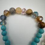 Twilight Gypsy Collective Beaded turquoise White stretch bracelets Boho tassels Blue Photo 8