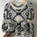 Staring At Stars  Urban Outfitters BOHO Fuzzy Eyelash Aztec Pattern Sweater Photo 7