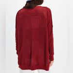 Free People NWOT  We The Free Chickadee Cardigan - Syrah red maroon - XS Photo 3