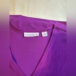 Susan Graver  Deep Purple Long Sleeve Dress Photo 3