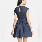 Kate Spade  Kimberly Peter Pan Rhinestone Crystal Collar Denim Dress 12 Photo 3