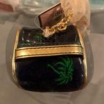 Juicy Couture  Juicy Loves Sephora Navy Blue Green and Gold Barrel Cosmetic Bag Photo 2