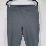 Spanx  The Perfect Pant Slim Straight Ankle Pants Black Size L Back Slit H Rise Photo 6