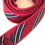 American Eagle Vintage Red Nautical Belt Americans Eagle Outfitters with Silver D ring Photo 1