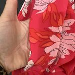 Talbots Size 16 Belted Midi Shirt Dress Chrysanthemum Floral Print Fit & Flare Photo 7