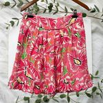 Lilly Pulitzer Fayette 100% Silk Oxford Multi with a Splash Skirt Bubble Size 6 Photo 0