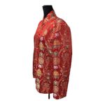 Yi Cheongsam Qipao VTG Red Koi Fish Silk Jacket size XXL (42) Photo 2