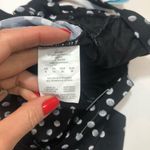 Swim Solutions black polka dot Tiered Tankini Top Size 8 Photo 3