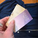 Stars Above NWT  Navy Button Up Long Sleeve PJ Top Photo 2