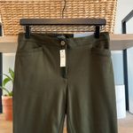 Talbots NWT  Mid-Rise DarkGreen Career Skinny Ankle Twill Dress Pant Trouser, 2 Photo 1