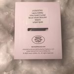 Laura Ashley NWT Mini Gold & Crystal Mesh Bracelet Watch Photo 4