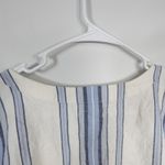 Lemlem Halima Blue White Striped Lace Up Tunic Mini Dress XS Photo 9