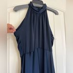 BHLDN Anthropologie Cortland High-Neck Navy Formal Gown Dress US 12 Photo 8