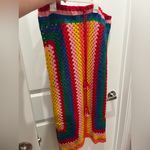 Farm Rio NWT Striped Scarf Crochet Midi Multicolor Skirt S Photo 5