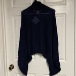 Gretchen Scott Designs Navy Knit Poncho Blue Size undefined Photo 2