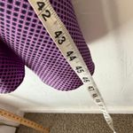 Jonathan Martin Vintage  Purple Geometric Midi Dress Long Sleeve 80s M Photo 8