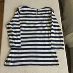 Banana Republic Sequin Collar Striped Tee Navy White - Size Medium Photo 10