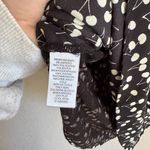 Loft Black White Cherry Print V-Neck Sleeveless Tank Blouse Womens S Careerwear Photo 3