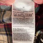 Old Navy  White, Green & Red Plaid Flannel Tunic The Boyfriend Shirt Size Medium Photo 5