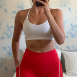 Athleta  Women’s Red Workout Shorts Photo 0