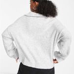 Bershka  polo collar detail oversized sweater in gray XS Photo 1