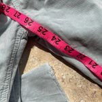 Mother The Mid Rise Dazzler Ankle Fray Hopscotch Stone Blue Corduroy Size 25 Photo 15