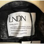 LNDN Grey Acid Wash Puffer Denim Coat Black Size XS Photo 5