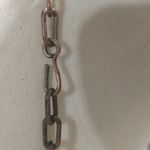 Vintage Brass Bib Necklace Etched Abstract Adjustable Chain Tribal Statement Photo 2