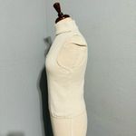 ZARA Ecru Sleeveless Cut Out Squared Neck Choker Tank Top Sz L Cotton Blend Photo 10