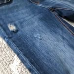 ZARA  dark wash raw ankle hem skinny mid rise jean Photo 4