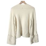 Cuyana Alpaca Wool Rolled Cuff Sweater in Ecru Cream Size Medium Photo 3