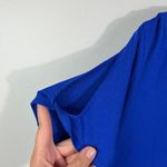 Roaman’s Women’s Plus Size Royal Blue Twist Cutout Short Sleeve Top 22/24 1X Photo 1