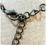 Blue and black beaded Y necklace Photo 5