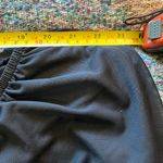 Almost Famous Black Crop Blouse with Puff Sleeves and Tie Front SZ S Wide Neck Photo 7