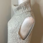 Alya Women's Tunic Sweater Sleeveless Turtleneck High Low Knitted Gray Medium Photo 2
