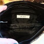 Nine West  Faux Python Snake Print Black Metallic Clutch Photo 7