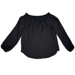 Saks 5th Avenue Saks Fifth Avenue Blouse Black Off Shoulder Pullover Puff Sleeve Top Size XS Photo 1