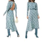 ROTATE BIRGER CHRISTENSEN No. 57 ReRunner Open Back Dress in Blue size us 8 Blue Photo 2