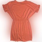 EXPRESS  Cinched Tie T-shirt Dress in Coral Peach - size medium Photo 3