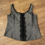 Charlotte Russe Y2K Corset Lace Tank Top Size Large Photo 0