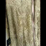 Lulus Dusty Rose  Stolen Moments Maxi Dress Sheer Lace Wedding homecoming dress Photo 2