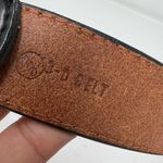 3D Leather Rhinestone Studded Belt Black Size 26 Photo 3