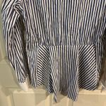 Katherine barclay white and blue striped shirt Size M Photo 7