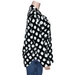Anthropologie MAEVE x Sequined Shirt Jacket, Black/White, Small Photo 11