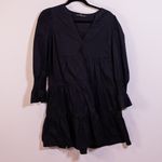 Pomander Place Tuckernuck Kenzo Navy Cotton Poplin Tiered Mini Pullover Dress S Photo 0