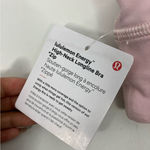 Lululemon NWT Energy Bra High-Neck Longline Zip in Pink Photo 3