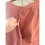 Linenfox Olivia Mauve Pink Short Sleeve Crop Length Keyhole Back Linen Jumpsuit Size M Photo 1