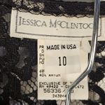 Jessica McClintock NWT Vintage  Womens Black Lace‎ Beaded Skirt Suit 10 Photo 10